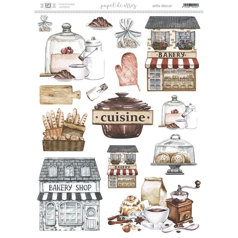 PAPEL DE ARROZ ARTIS DECOR CUISINE 29,7x42 cm