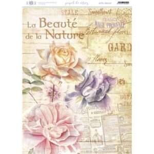 PAPEL DE ARROZ ARTIS DECOR FLORES NATURE 29,7x42 cm