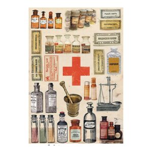 PAPEL DE ARROZ CADENCE BOTIQUÍN VINTAGE 30x41 cm