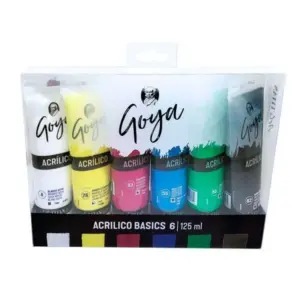 SET ACRÍLICO TITAN GOYA 6 TUBOS 125 ML