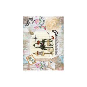 PAPEL DE ARROZ CADENCE TOCADOR SHABBY 30x41 cm