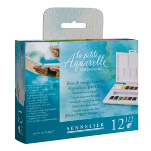 CAJA DE ACUARELAS 12 MEDIAS PASTILLAS SENNELIER