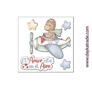 TLP-034 FIGURAS 2D DE DINOSAURIOS COLECCIÓN DE BEBE PURO AMOR AZULES DAYKA