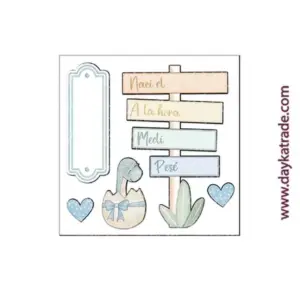 TLP-033 FIGURAS 2D CARTEL PESÉ, MEDÍ… PURO AMOR AZULES DAYKA