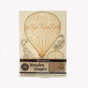 DECORACIÓN MADERA GLOBO STAMPERIA TAMAÑO A5