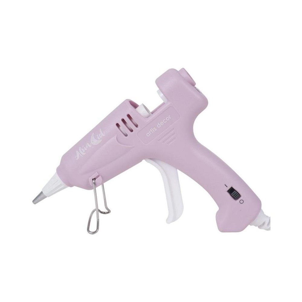 PISTOLA DE SILICONA CALIENTE ALUA CID ROSA 20W - Imagen 2