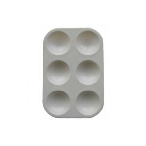 PALETA DE PLÁSTICO RECTANGULAR 6 HUECOS ARTIS DECOR