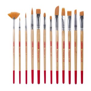 SET DE 12 PINCELES ART CREATION PARA ACUARELA Y TEMPERA