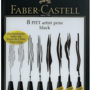 FABER-CASTELL ESTUCHE 8 ROTULADORES PITT ARTIST PEN