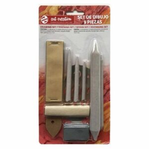 SET BÁSICO DE DIBUJO 9 PIEZAS