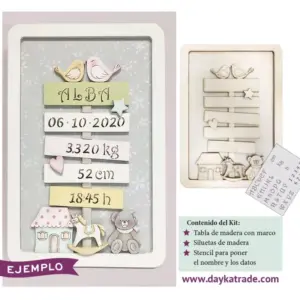 KIT CUADRO INFANTIL NATALICIO DAYKA