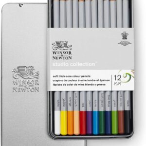 ESTUCHE LÁPICES DE COLORES WINSOR & NEWTON 12 UNIDADES