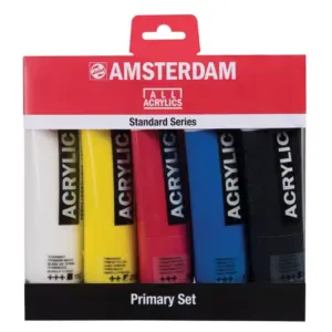 SET 5 ACRÍLICOS PRIMARIOS AMSTERDAM 120 ML